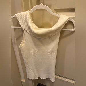 All Saints Cream Off the Shoulder Sweater NWOT